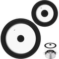 thumbnail image 1 of Universal Lid for Pots, Pans and Skillets, Pot Lid Tempered Glass Lid (2 Pack-7-8-9-10-11-12 Inch), 1 of 7