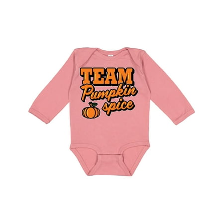 

Inktastic Team Pumpkin Spice with Cute Pumpkin Boys or Girls Long Sleeve Baby Bodysuit