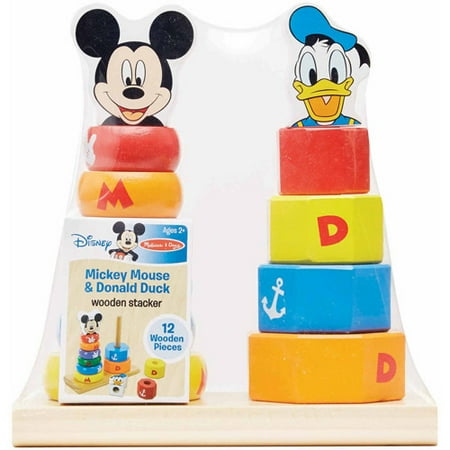 Disney Baby Disney Mickey Mouse and Donald Duck Wooden Stacker