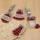 thumbnail image 5 of Ganfancp Decoracion de Mesa Navideña Juego de Cubiertos Bordado Navideño Atrezzo Juego de Cuchillos y Tenedores Decoracion Navideña Hogar Hotel Restaurante Ofertas Flash Liquidación 1X Soporte para C, 5 of 6
