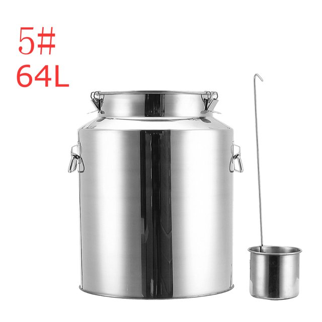 88L Stainless Steel Wine Beer Barrel Drum Storage Oil Rice Tank With Handle
