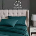 thumbnail image 2 of Hotel Style 6-Piece 1000 Thread Count, Dark Green, U.S. Grown Cotton Rich Blended Luxury, Bed Sheet Set, Queen, 2 of 7