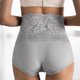 thumbnail image 2 of Gibobby Panty sexy Ajuste Ropa interior de encaje para mujer, talla grande, cintura alta, algodón, , cubierta completa(Gris， L), 2 of 5