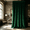 Dark Green, variant on Light Filtering Velvet Curtain 1 Panel, 3 Inch Rod Pocket, 13 Colors, 104x84/104x96/104x108 Inches, Multi-Purpose Room Divider, Pet Friendly & Eco Friendly