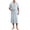 Mint Green, variant on Men’s Summer Bathrobe Lightweight & Breathable Short Sleeve Robe with Pockets Men's Solid Color V Neck Belt Bathrobe