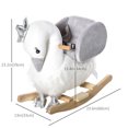 thumbnail image 3 of Qaba Kids Wooden Rocking Horse Swan Baby Rocking Chair for 18-36 Months, 3 of 9