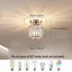 thumbnail image 2 of TTMA Chandelier Crystal Ceiling Lighting Fixture, Small LED Recessed Ceiling Light for Kitchen, Dining Room, Living Room (Gold), 2 of 5