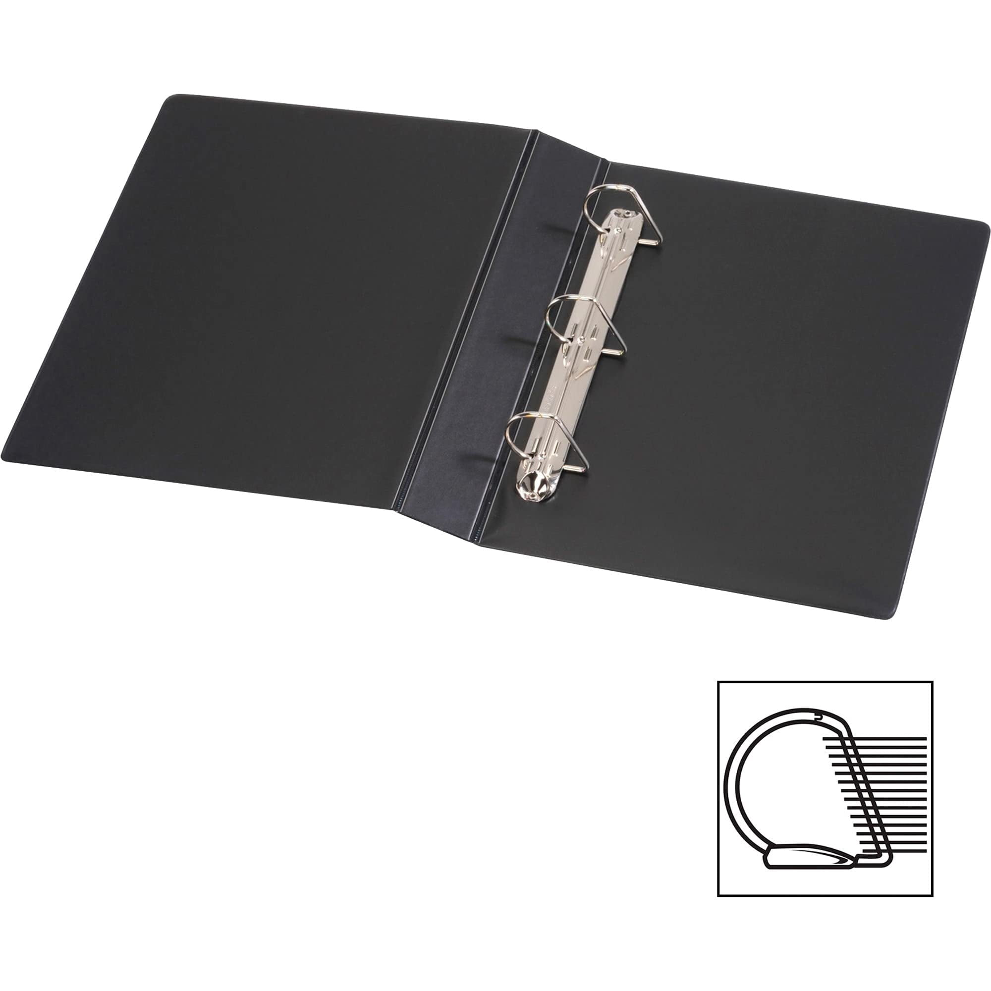 Cardinal Legal Slant D Ring Binder, 2" Cap, 14 x 8 1/2, Black