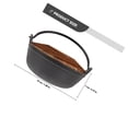 thumbnail image 4 of DRAFIDEEP 1Set Black High Grade Iron Soup Pot with Handle Suitable for Camping and Outdoor Cooking, 4 of 6