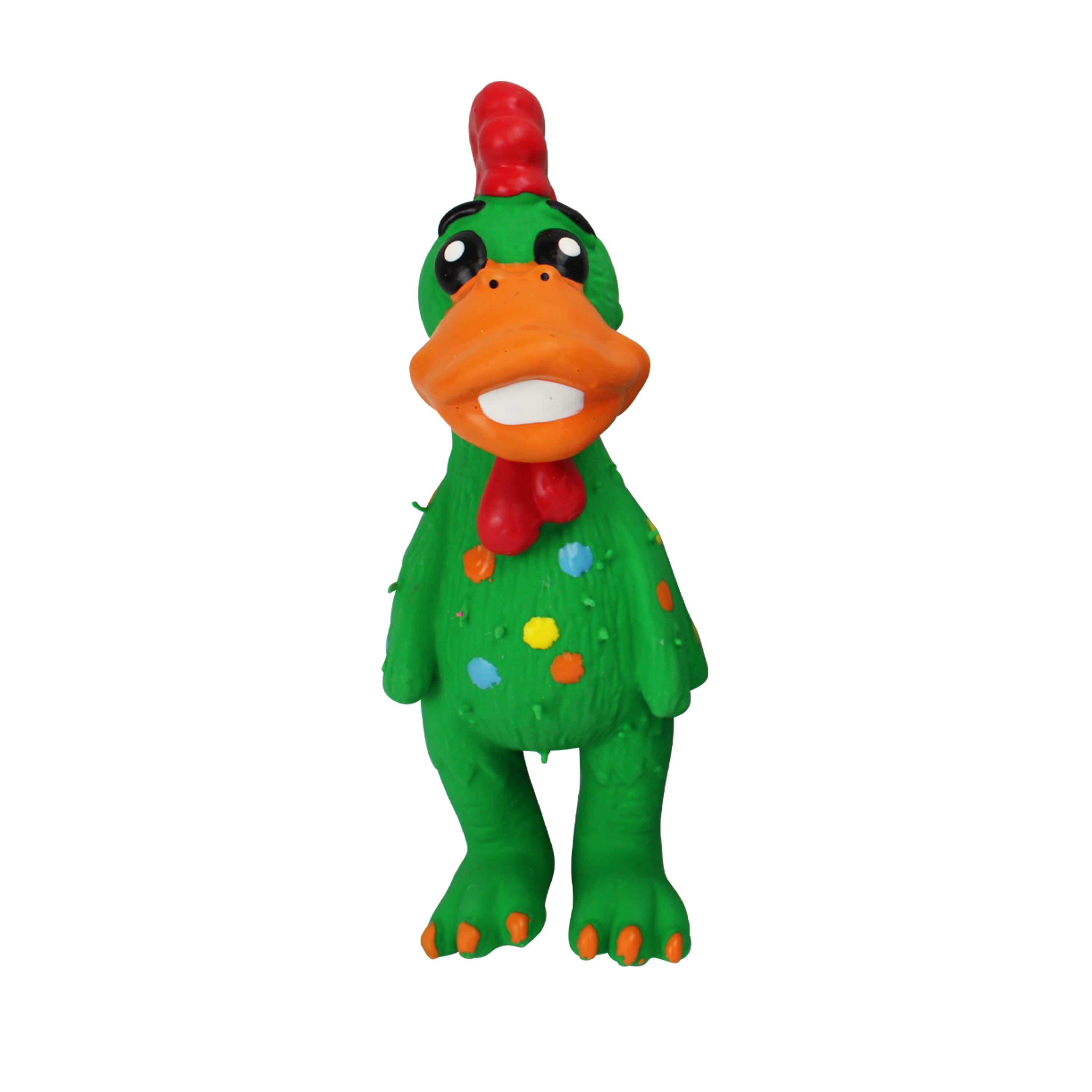 Multipet Globken Latex Rooster Dog Toy