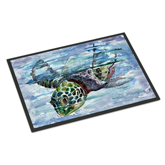 Loggerhead Turtle in a Dive Doormat 18x27