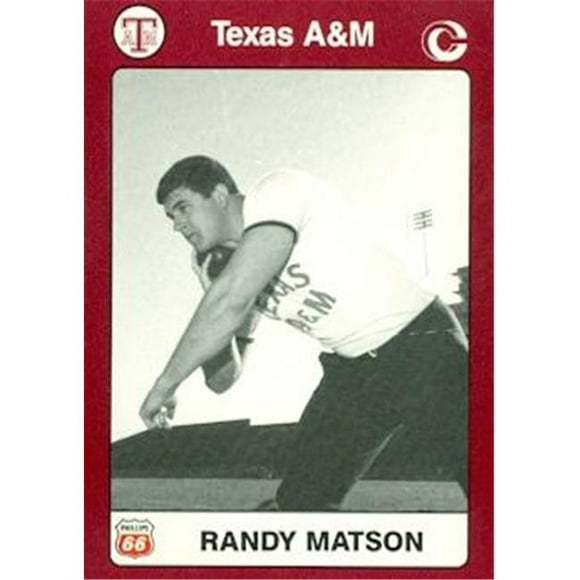Randy Mattson Trading Card (Texas A&m) 1991 Collegiate Collection No.44 Track & Field