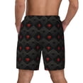 thumbnail image 4 of Goofa Red Poker Printed Men's Swim Trunks Board Shorts Quick Dry Mens Swimming Trunks with Compression Liner,Breathable Fit Hawaii Beach Shorts-3X-Large, 4 of 9