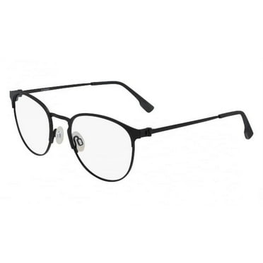 Flexon FLEXON E1089 001 Men's Black Oval Full Rim Frame Eyeglasses