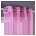thumbnail image 2 of 2 Piece Sheer Voile Grommet Top Window Curtain Panel Drapes (54" X 63", Light Pink), 2 of 2