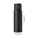 thumbnail image 3 of AuroraX Water Bottles Stainless Steel Vacuum Insulated 16 oz Tea Thermoses,Keep Drinks Hot or Cold Locking Double Wall Portable Tumblers(Black), 3 of 6