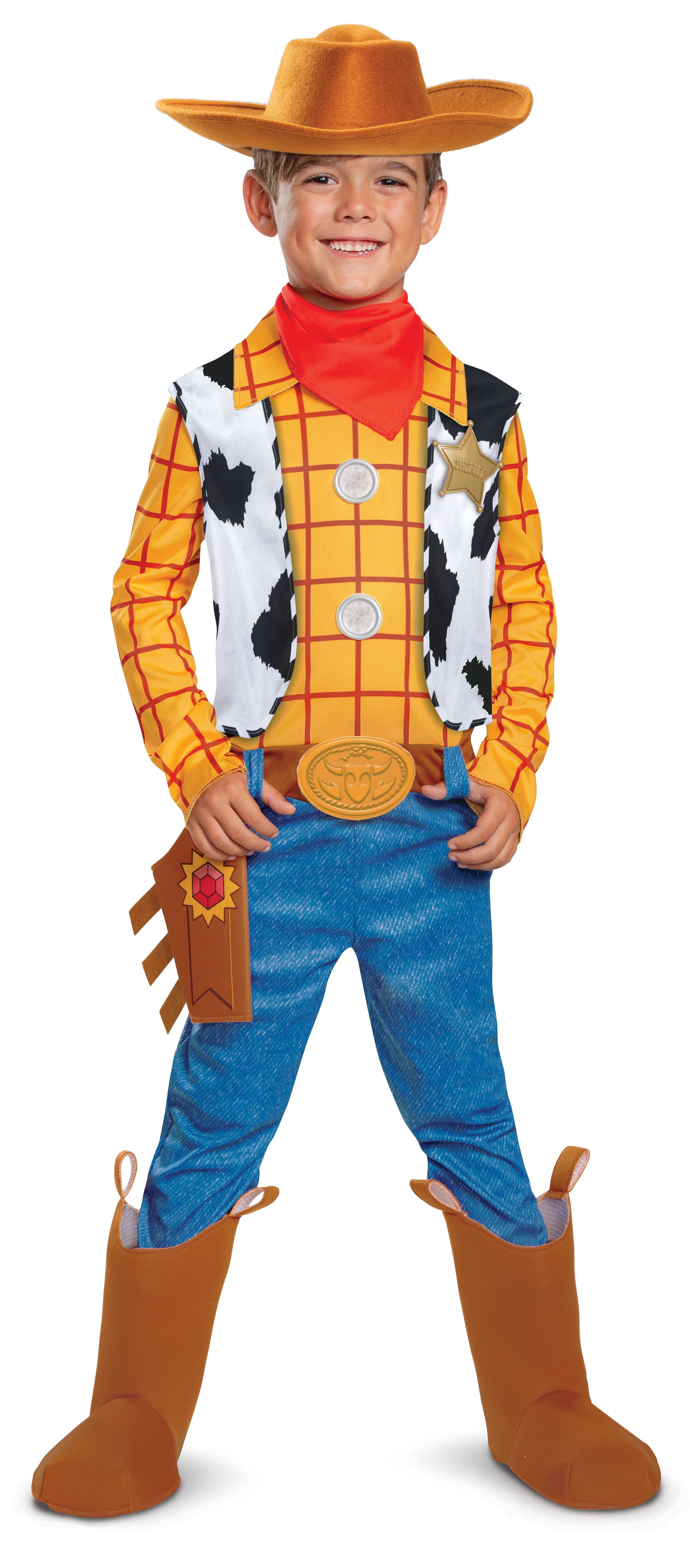  Party City Toy Story 4 Woody - Disfraz de Halloween para  hombre, tamaño estándar, incluye mono y accesorios : Ropa, Zapatos y Joyería
