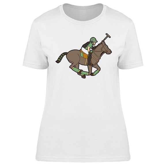 Polo Athlete Design T-Shirt Women -Image by Shutterstock, Female Large