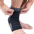 thumbnail image 3 of LJNYFDC Attelle de Cheville Compression Sportive Rembourrée en Silicone pour Basketball et Football, 3 of 7
