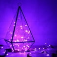 thumbnail image 6 of Twinkle Star Christmas Decoration Silver Wire Fairy String Lights, Christmas Lights, Purple, 33ft, 100 LEDs, 1-Pack, 6 of 6