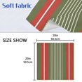 thumbnail image 5 of Iauyy Satin Napkins Set of 4- Red Green Stripes DIY Printing Decoration Cloth Napkin- Easy Care for Home/Party, 5 of 8