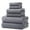 6PC-Gray, variant on 8 Piece Towel Set, Quick Drying, Highly Absorbent & Soft, Includes 2Bath Towel, 2 Hand Towel & 4 Washcloth for Bathroom, Gym, Spa & Hotel