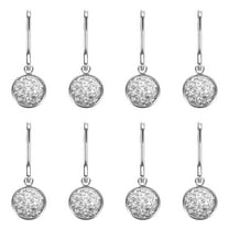 Uxcell 8 Pack Zipper Pulls Charm, Zipper Pull Replacement Repair Zip Head Handle for Luggage Clothing Jackets Backpacks Boots (Silver)