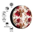 thumbnail image 4 of Honeii Lilies Flowers Print Tire Covers, Waterproof Anti-UV Sun Snow Rain Tire Covers for Trailers, RV, Camper, SUV, Truck-17 inch, 4 of 6