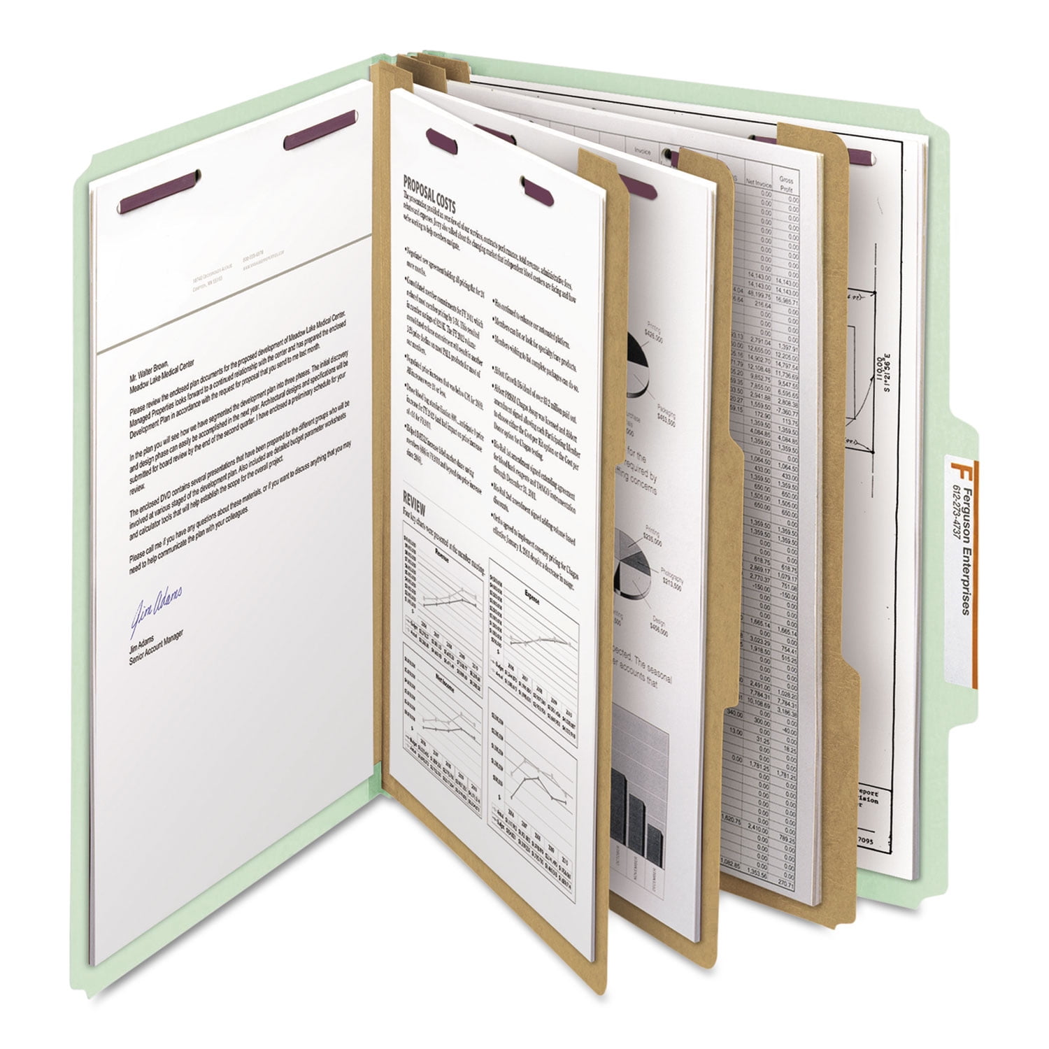 Smead Pressboard Classification File Folder with S