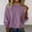 01 Purple, variant on YueHuiYing Women's Casual Long Sleeve Sweaters Loose Crew Neck Knit Solid Winter Cozy Knitted Sweaters
