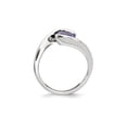 thumbnail image 2 of Gem & Harmony Sterling Silver Solitaire Promise Tanzanite Ring 3/4 carat (Ctw) for Women, 2 of 6
