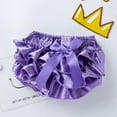 HTGFGMGW Baby Girl Bloomers for Toddler Cotton Ruffle Shorts Bowknot