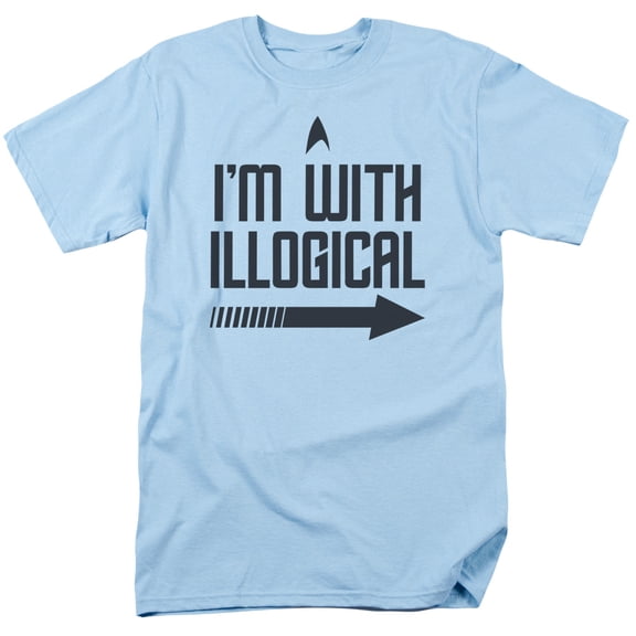 Star Trek With Illogical Officially Licensed Adult T-Shirt XL