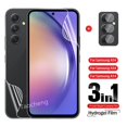 thumbnail image 2 of Película De Hidrogel Suave Delantera Y Trasera 3 En 1 Para Samsung Galaxy A54 A34 A14 LTE 4G 5G 2023 Protectora Completa Transparente Protector De Lente De Cámara De Pantalla No Vidrio, 2 of 4