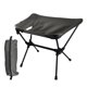 thumbnail image 4 of Silla de camping plegable con taburete y bolsa de almacenamiento, reclinable y portátil. Reposapiés. Negro, 4 of 9