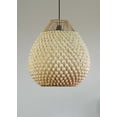 thumbnail image 4 of Jarri Lights Pineapple Shaped Palm Leaves Lampshade, Handcrafted Pendant Lamps, Hanging Ceiling Lights, 4 of 8
