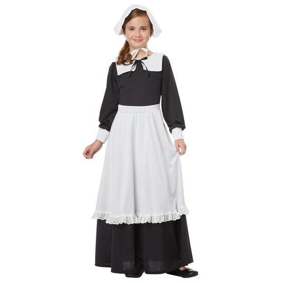 California Costumes Pilgrim Girl Child Costume | Medium Female