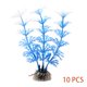 thumbnail image 1 of Worallymy 10 unids/pack plantas de plástico artificiales simulación subacuática hierba de agua para acuario pecera decoración azul blanco Worallymy JD735808343, 1 of 7