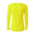 thumbnail image 2 of A4 NW3396 Womens SureColor Long Sleeve Cationic Tee - Safety Yellow - 2XL, 2 of 2