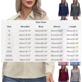 thumbnail image 3 of BLVB Women's Button down Shirts Long Sleeve Blouses Formal Collared Dress Shirts V Neck Tops Office Work Shirts, 3 of 9