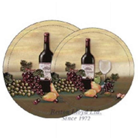 Reston Lloyd Electric Tin Burner Cover Set 4 Wine & Vine
