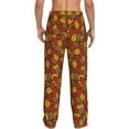 thumbnail image 3 of Xecao Fall Leaves Men's Straight Lounge Pajama Pants: The Ultimate in Comfortable Sleepwear, 3 of 9