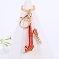 thumbnail image 4 of CNKOO Key Ring Metal High Heel Shoe Key Chain Rhinestone Keychain for Bag Dressing Decoration  Pink, 4 of 10