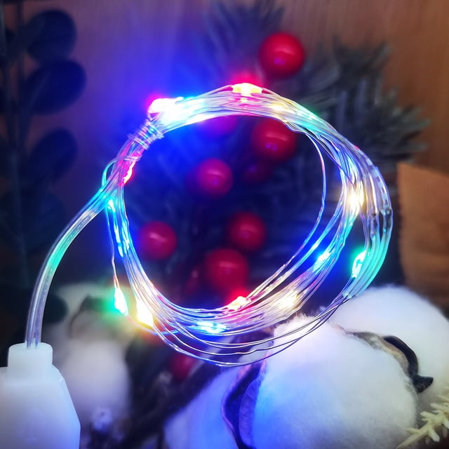Lámpara de alambre de cobre USB, luces LED festivas, luces decorativas para bodas y Navidad, cadena de luces, carga de 5 V, tesoro