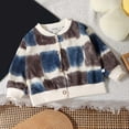 thumbnail image 2 of Posijego Button up Cardigan Girls Cute Long Sleeve Printed Open Front Little Girl's Spring Fall Outerwear, 2 of 3