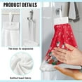 thumbnail image 6 of ZIATUBLE Christmas Snowman Hanging Hand Towels Snowflakes Dish Towels for Bathroom Decorative Kitchen Hand Towels and Washcloths Pack of 3 Fast Drying Hanging Kitchen Towel with Loop, 6 of 7