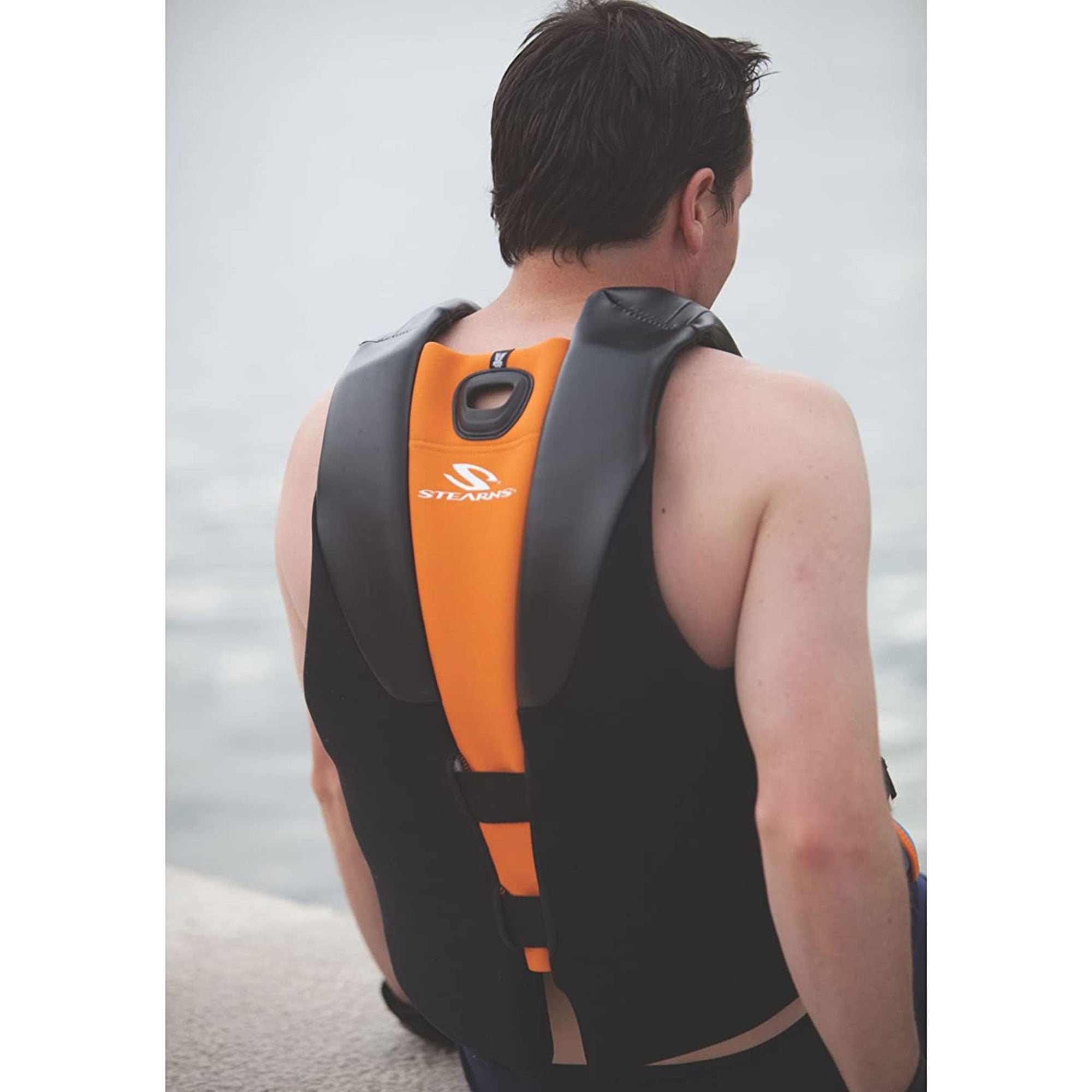 Coleman Stearns Men's 2XL V2 Series Neoprene V Flex Life Jacket Vest, Blue