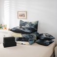 thumbnail image 6 of Feelyou Jungle Wolf Family Bedding Comforter Set 7pcs for Kids, Rustic Wildlife King Bedding Sets, Woodland Animal Reversible Bed Sheets, Ultra Soft Bedroom Decor, 6 of 8