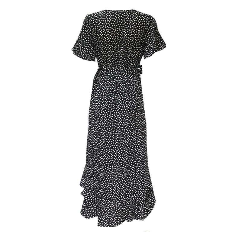Frontwalk Summer Wrap Maxi Dress For Women Casual Boho Floral V