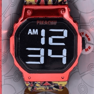 Pokémon Unisex Children's LCD Watch with Flashing Icon and Dial in Red -  POK4204WM 